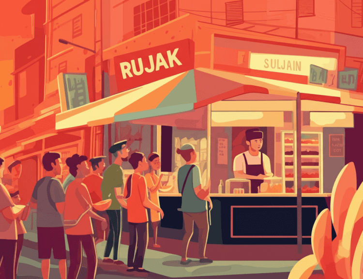 Rujak Premium ala Bang Sultan Buah Langka dan Bumbu Kecombrang Jadi Buruan