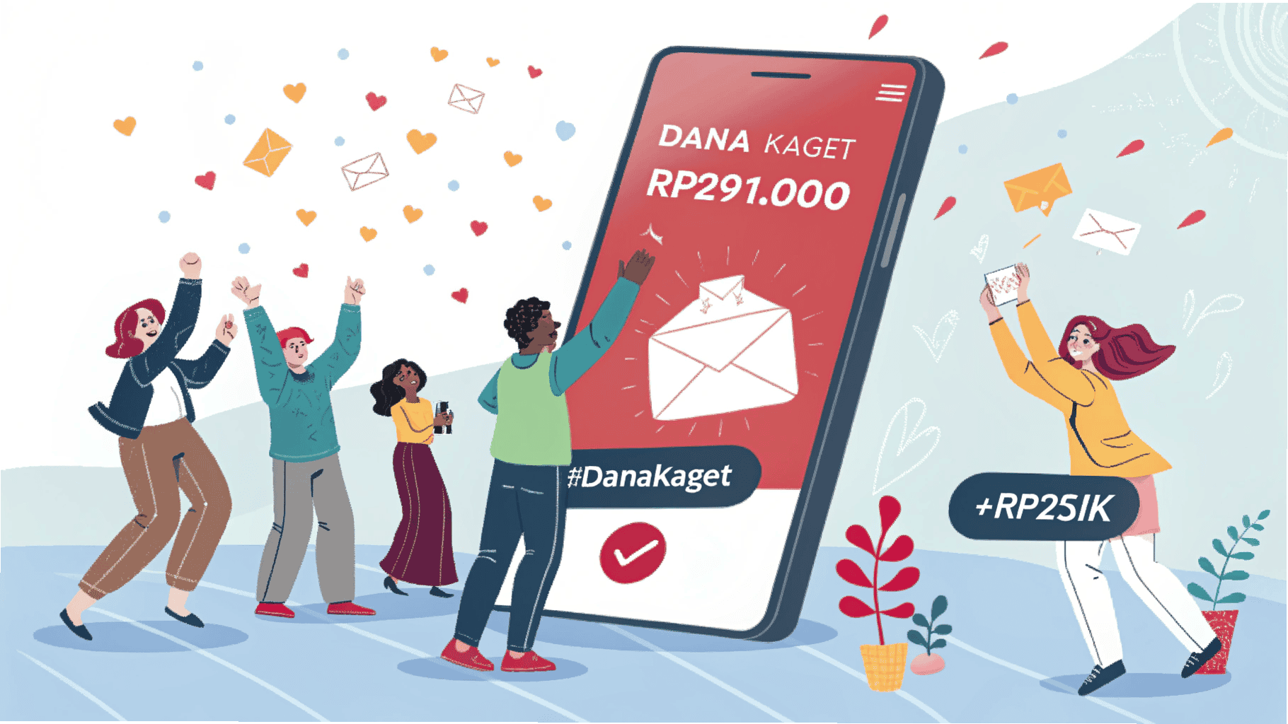 DANA Kaget Rp291.000 Kembali Viral, Netizen Berburu Amplop Digital!
