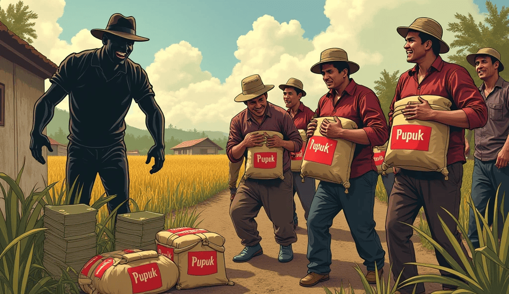 Panik di Sragen! Pupuk Palsu Bikin Resah Petani, Keuntungannya Tembus Rp200 Juta per Bulan